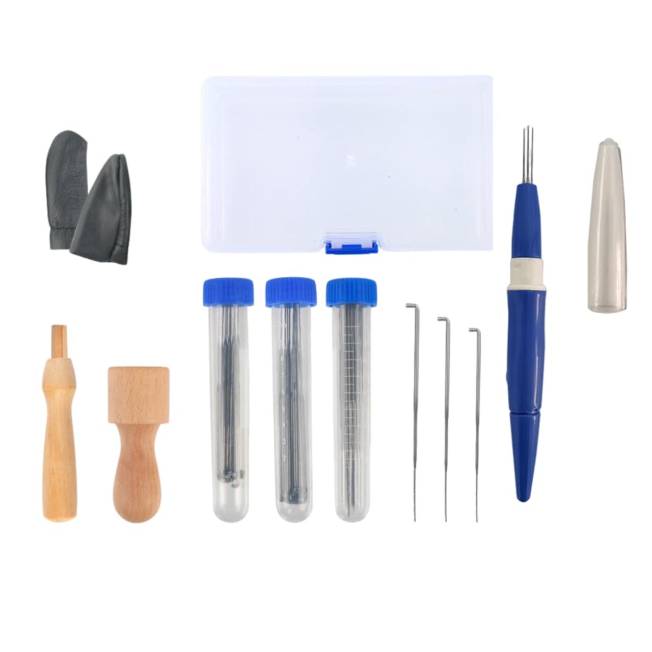 Needle Felting Kit, a Complete Needle Felting Set That Includes 1-8 Hole Handles, Various Sizes of Needles (coarse, Medium, and fine), and a Pen-Style Needle Felting Tool. This kit is Perfect